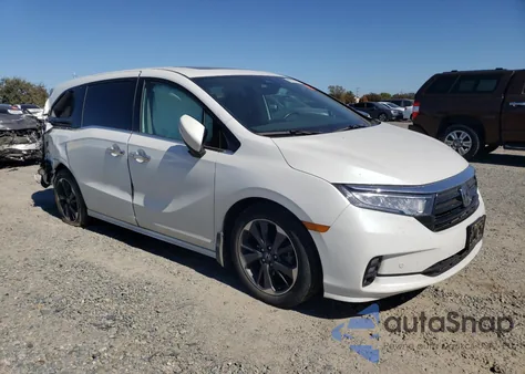 2022 Honda Odyssey Elite z USA, uszkodzony, nr VIN 5FNRL6H98NB055907